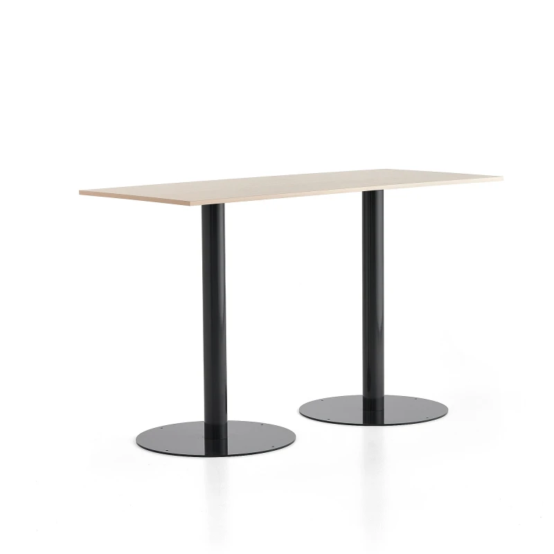 Barový stôl ALVA, 1800x800x1100 mm, antracit, breza