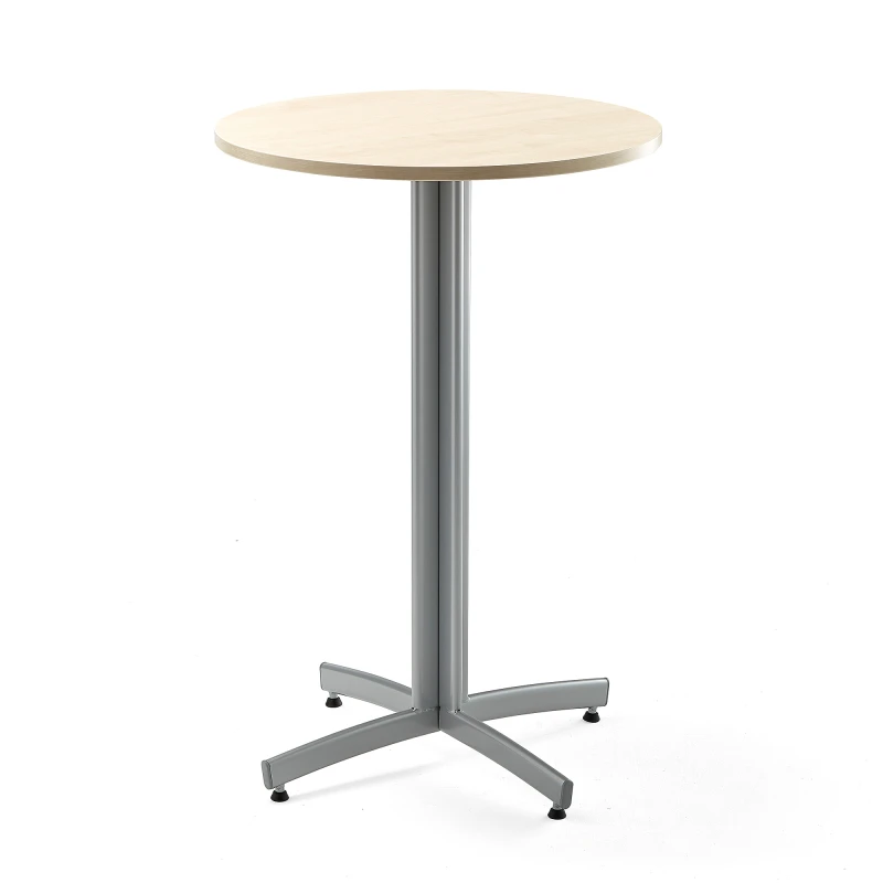 Barový stôl SANNA, Ø 700x1050 mm, breza, šedá