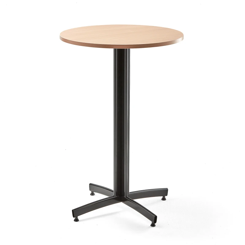 Barový stôl SANNA, Ø 700x1050 mm, buk, čierna