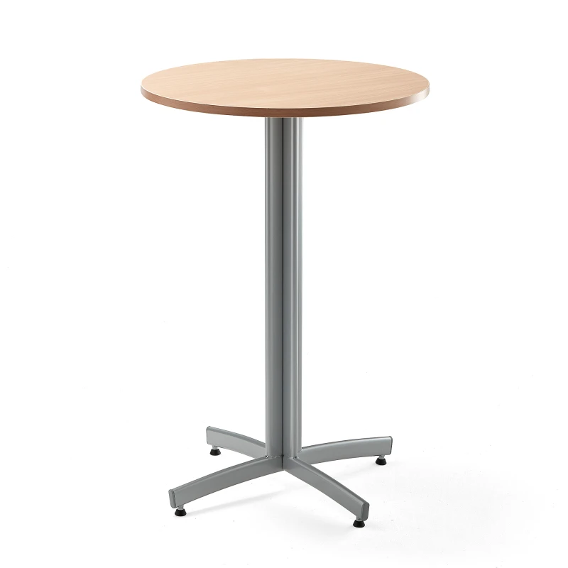 Barový stôl SANNA, Ø 700x1050 mm, buk, šedá