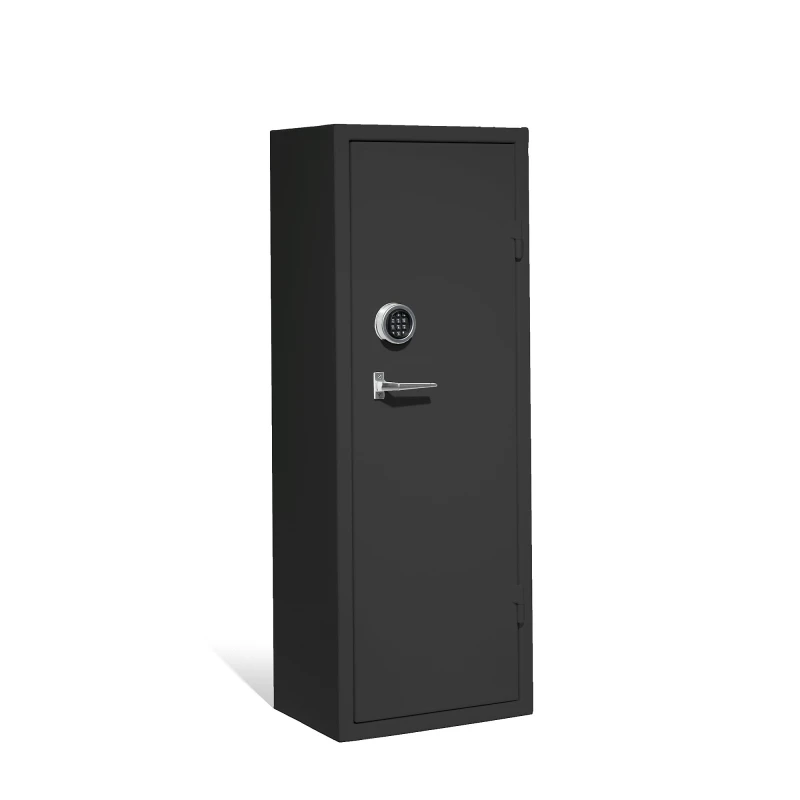 Bezpečnostná skriňa s el. zámkom CONTAIN, 1500x550x400 mm, čierna