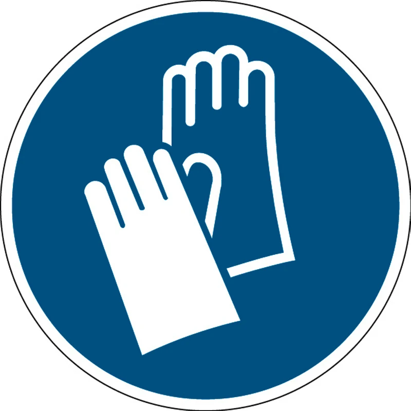 Bezpečnostné značenie: Používajte ochranné rukavice, polyester, Ø 100 mm