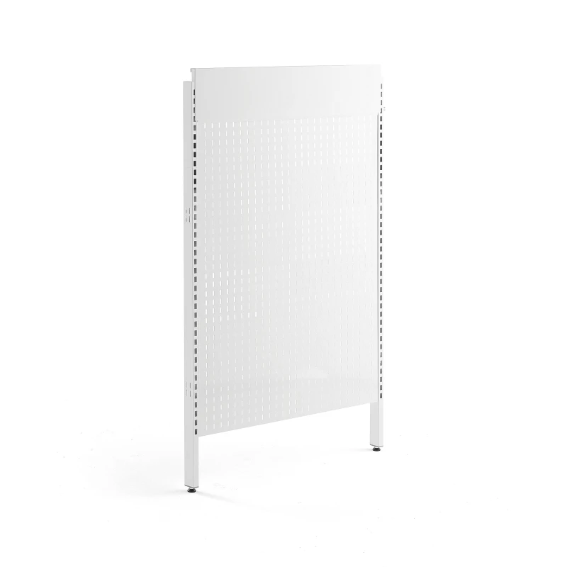 Bočný panel pre obojstranný regál do predajne SHOP, 1500x900 mm, biela