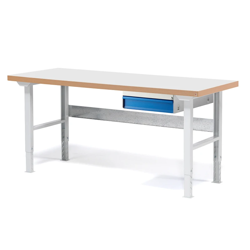Dielenský stôl SOLID 750, so zásuvkou, nosnosť 750 kg, 1500x800 mm, laminát