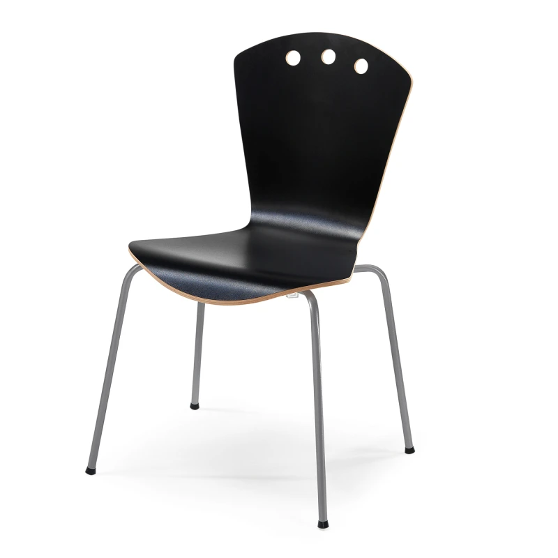 Jedálenská stolička ORLANDO, čierna / šedá
