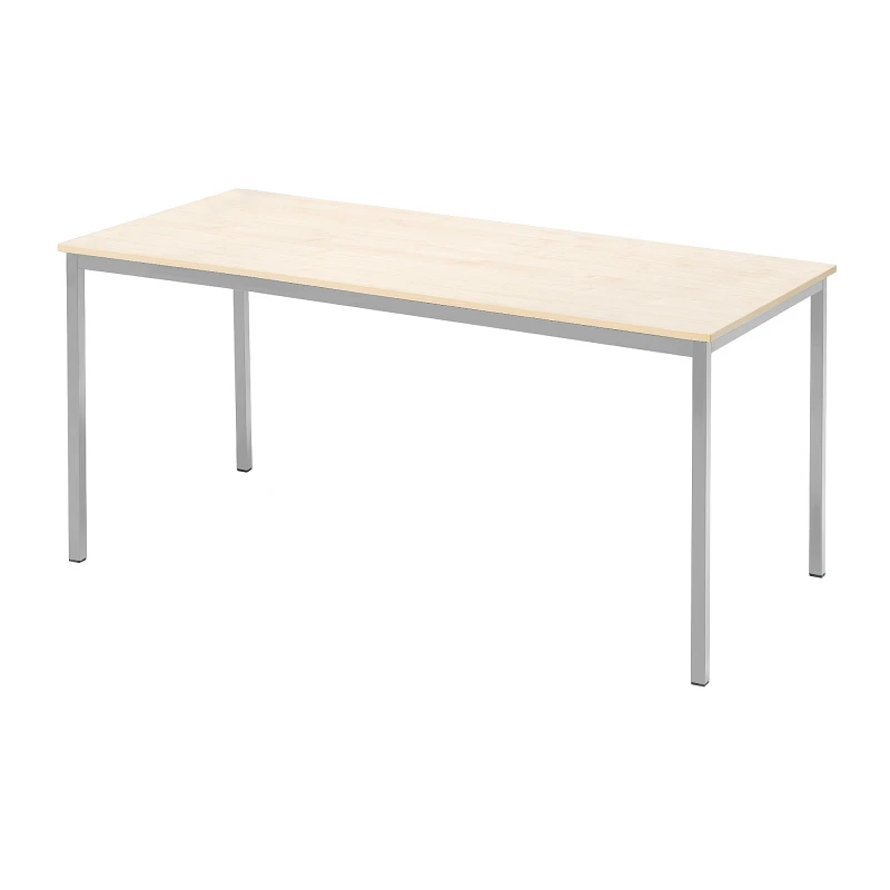 Jedálenský stôl JAMIE, 1800x800 mm, brezový laminát, šedá podnož