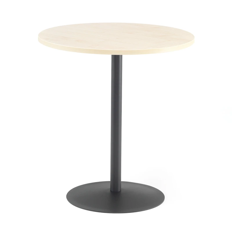 Kaviarenský stôl ASTRID, Ø 700 x V 735 mm, breza / čierna