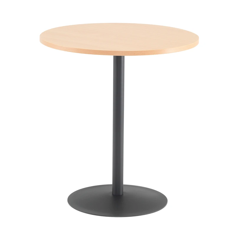 Kaviarenský stôl ASTRID, Ø 700 x V 735 mm, buk / čierna