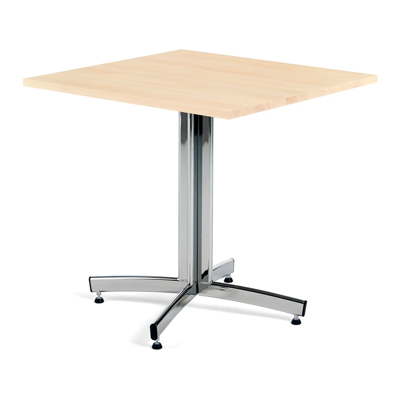 Kaviarenský stôl SANNA, 700x700x720, buk, chróm
