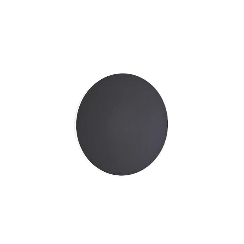 Okrúhla sklenená magnetická tabuľa CAROL, Ø 450 mm, čierna