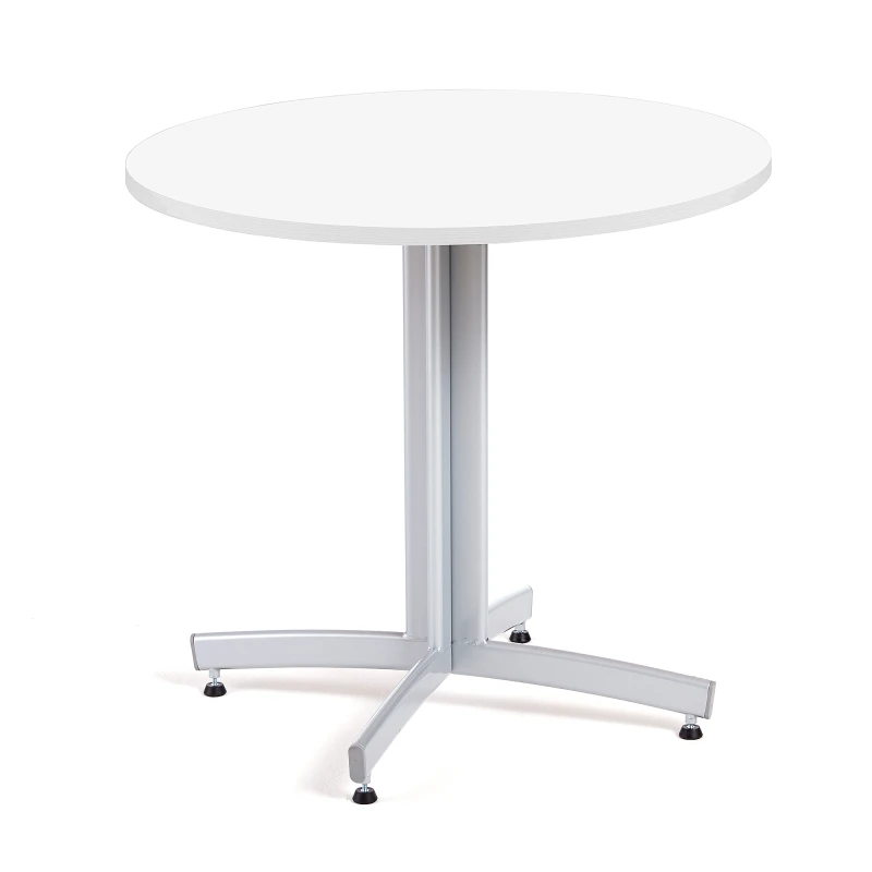 Okrúhly jedálenský stôl SANNA, Ø 900 x V 720 mm, biela / sivá