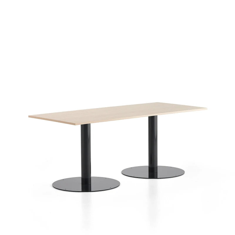 Stôl ALVA, 1800x800x720 mm, antracit, breza