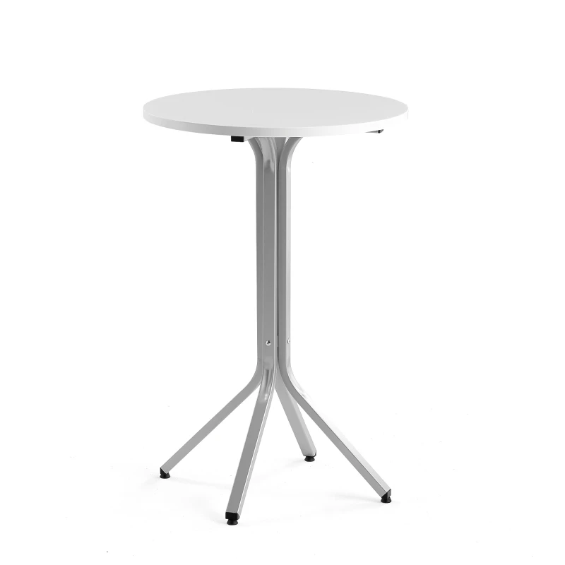 Stôl VARIOUS, Ø700x1050 mm, strieborná, biela