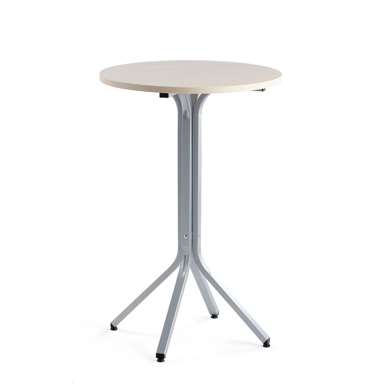 Stôl VARIOUS, Ø700x1050 mm, strieborná, breza